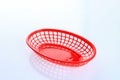 Empty Red French Fries Basket Royalty Free Stock Photo