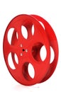 Empty Red Movie Reel