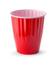 Empty Red Plastic Cup Royalty Free Stock Photo