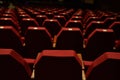 Empty Red Theater Seating Royalty Free Stock Photo