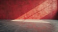 The empty red wall.AI generated image Royalty Free Stock Photo
