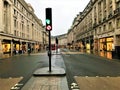 Empty Regent Street London 2020 during lockdown