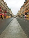 Empty Regent Street London March 2020 during lockdown