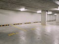 Empty residential apartment underground carpark