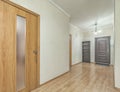 Empty residential house entrance with closed doors Royalty Free Stock Photo