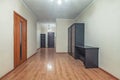 Empty residential house entrance with closed doors Royalty Free Stock Photo