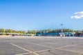 Empty retail shopping plaza center