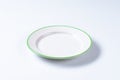 Empty rimmed dinner plate Royalty Free Stock Photo