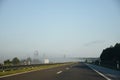 Empty Road against Clear Sky