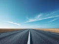 Empty road beautiful landscape background sky is blue Asphalt square Royalty Free Stock Photo