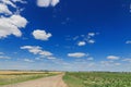 Empty road in beautiful rural landscape