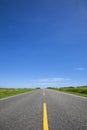 Empty road and blue sky Royalty Free Stock Photo