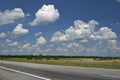 Empty road and cloudy sky Royalty Free Stock Photo