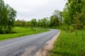 Empty road in the countryside Royalty Free Stock Photo