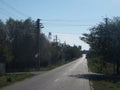 Empty road in a Dobrogea