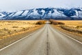 Empty road in El Calafate, Patagonia Argentina Royalty Free Stock Photo