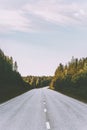 Empty road and forest landscape Travel Royalty Free Stock Photo