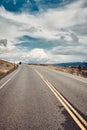 Empty road in Grand Teton National Park, Wyoming, USA Royalty Free Stock Photo