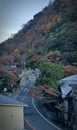 An Empty Road through Hakone Village Royalty Free Stock Photo