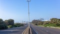 Empty Road Highway Entry Durban Royalty Free Stock Photo