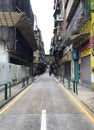 An empty road in Hong Kong Royalty Free Stock Photo