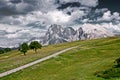 Empty road in the Italian Alps Royalty Free Stock Photo