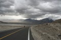 Empty road Karakorum Highway Royalty Free Stock Photo