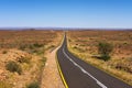 Empty road between Luderitz and Keetmanshoop near Garub in Namibia, Africa Royalty Free Stock Photo