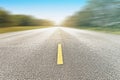 Empty road with motion blur background Royalty Free Stock Photo