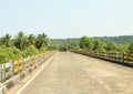 Road over a bridge in the tropics Royalty Free Stock Photo