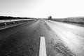 Empty road with slight motion blur Royalty Free Stock Photo