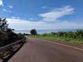 Empty Road to Canyon Lookout on Kauai