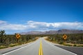 The Empty Road to Grand Canyon West - Arizona, USA Royalty Free Stock Photo