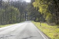 Empty road with trees Driving from Olfen to Dorsten road tripp backgrounds wallpapers in high quality fine art prints