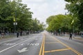 Empty road at the West Indian Day Parade Carnival in Brooklyn.
