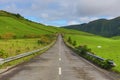 Empty roads in the countryside - Azores - Portugal