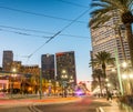 Empty roads after Mardi Gras parade, New Orleans Royalty Free Stock Photo