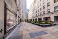 Empty Rockefeller Center with no people because of COVID-19 New York State lockdown.