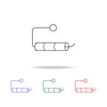 empty roll of toilet paper icon. Elements in multi colored icons for mobile concept and web apps. Icons for website design and dev Royalty Free Stock Photo