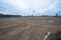 Empty roof top parking lot at Nordstan.. Royalty Free Stock Photo