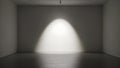 Empty Room with Bright Spotlight on Wall and Floor Royalty Free Stock Photo