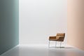 empty room with chair and white wall backgroundempty room with chair and white wall background3 d