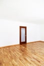 Empty room with closed door Royalty Free Stock Photo