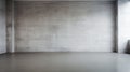 Empty Room With Concrete Walls: A Muted Tonalities Artwork