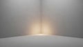 Empty Room Corner with Subtle Warm Lighting interior Royalty Free Stock Photo
