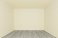Empty room ,cream wall with wood floor