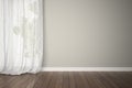 Empty room with curtains Royalty Free Stock Photo