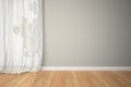 Empty room with curtains Royalty Free Stock Photo