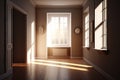 empty room, filled with light and warmth, creating cozy and relaxing atmosphere