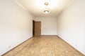 empty room with french oak parquet flooring Royalty Free Stock Photo